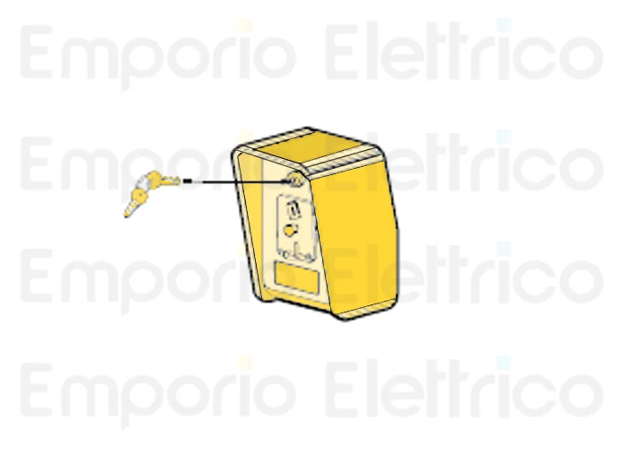 fadini ricambio testata con gettoniera, sportello e chiavi ral 2002 203318