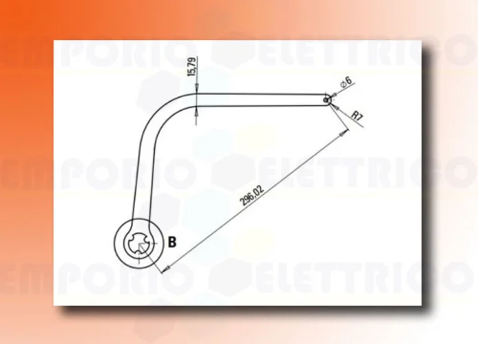 faac paire de bras n1d marron nd1 1057263