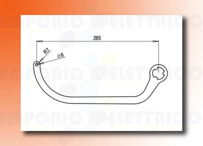 faac paire de bras n1d marron nd4 1057293