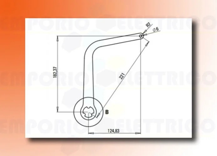 faac paire de bras n1d blanc nd5 105730