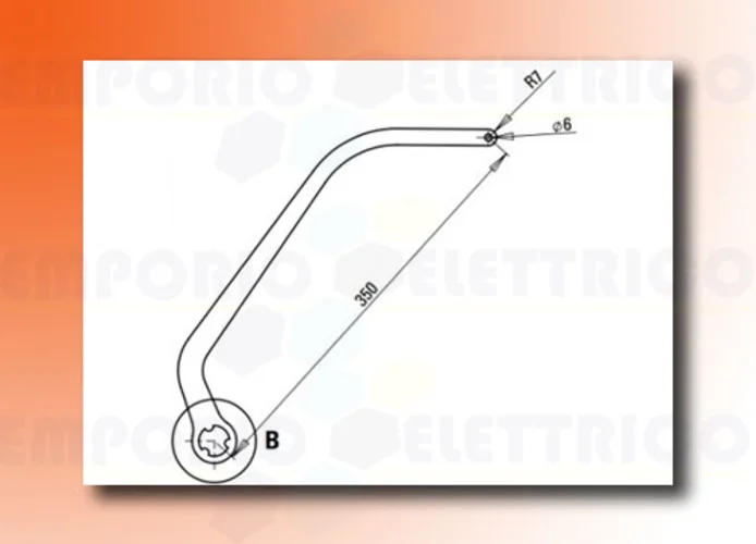 faac paire de bras n1d blanc nd6 105731