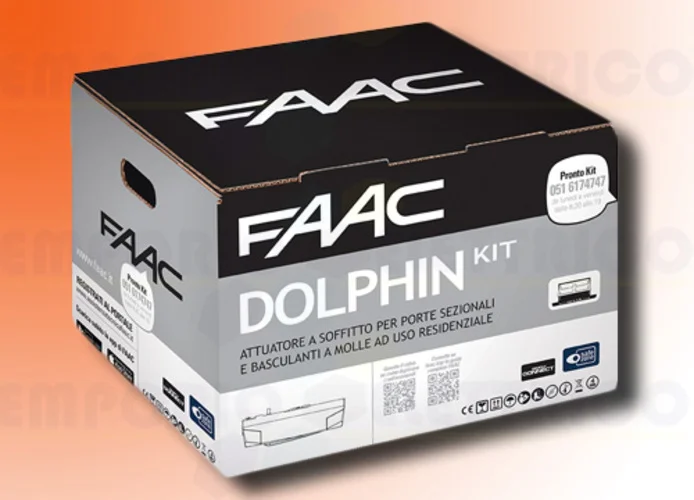 faac kit automatisme dolphin 24v dc dolphin kit safe 10566544fr