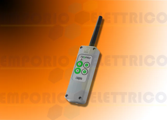 cardin émetteur 4 fonctions 868mhz txqpro508-4a