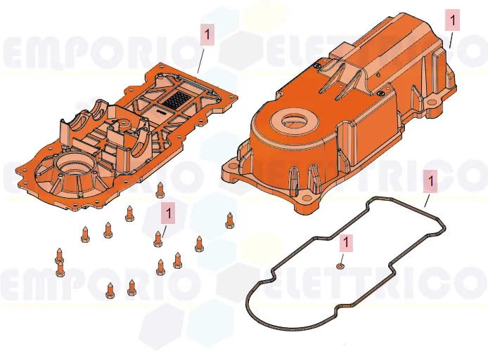 faac pièce détachée groupe corps 770n 63003370 (new code 63003369)