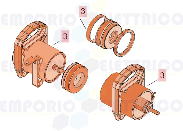 faac pièce détachée groupe cylindre et piston s800 100° 63003311