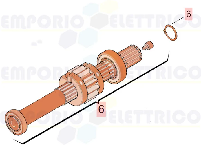 faac pièce détachée arbre transmission s2500i 63003381