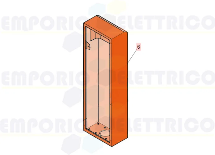 faac pièce détachée capot + porte 615 bpr (ral 2004) 63003466