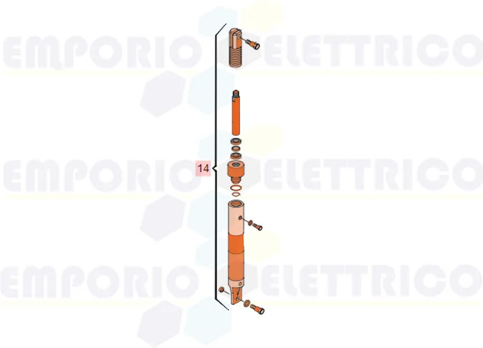 faac pièce détachée cylindre complet 620 avec fourche filet 63003417