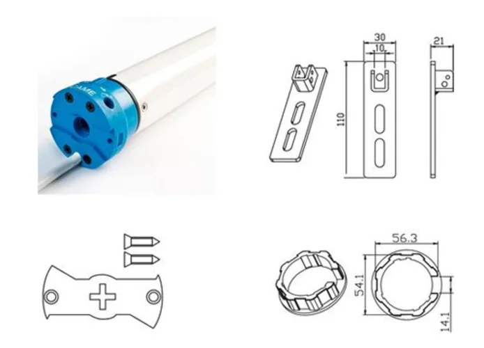 came kit moteur tubulaire volet roulant mondrian 5 230v uy0019 001uy0019