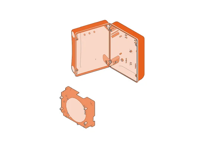 faac pièce détachée boîtier pour cartes électroniques 12/24v 419403