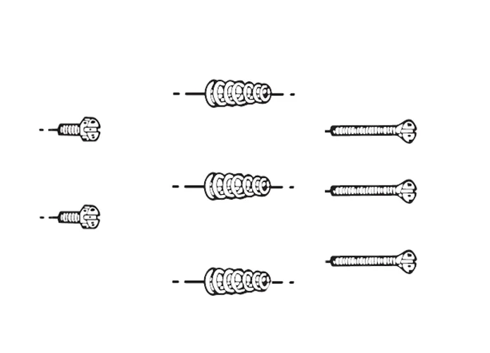 fadini pièce détachée paquet de vis et ressorts photocellule pour difo 33 33016