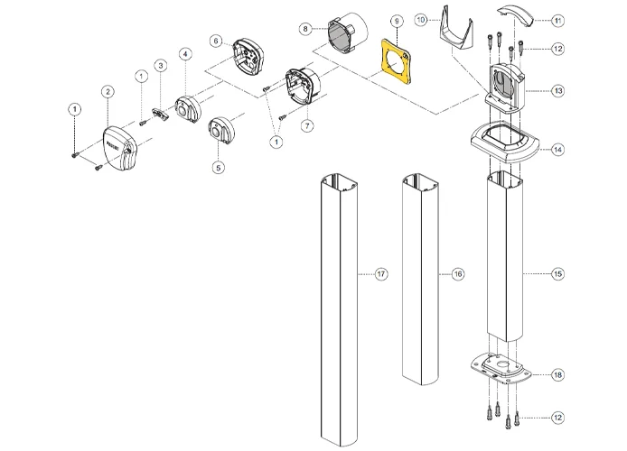 fadini pièce détachée adaptateur pour installations 55009