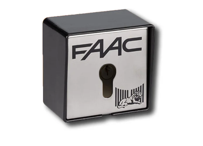 faac bouton à clé pour extérieur 1 contact t20 et 401012