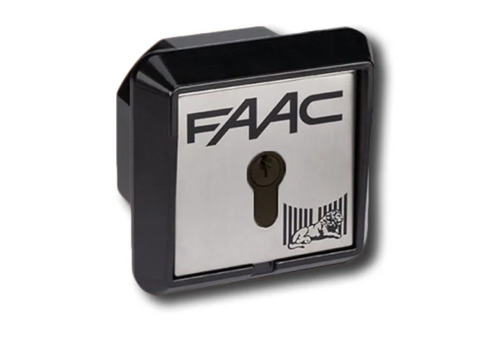 faac bouton à clé à encastrement 1 contact t20 i 401014