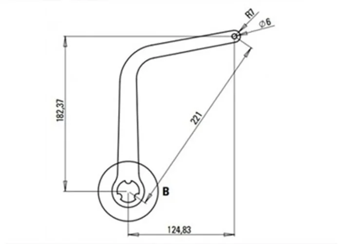 faac paire de bras n1d marron nd5 1057303