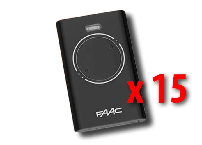 faac 15 x télécommande 2 canaux xt2 433 slh lr 7870071