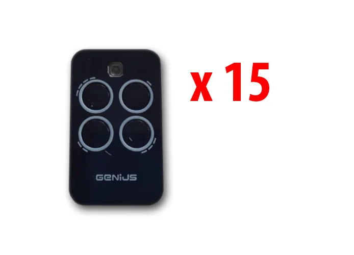 genius 15 x télécommande 4 canaux 433mhz jlc echo tx4 6100334