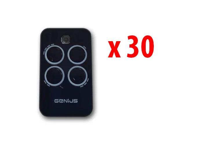 genius 30 x télécommande 4 canaux 433mhz jlc echo tx4 6100334