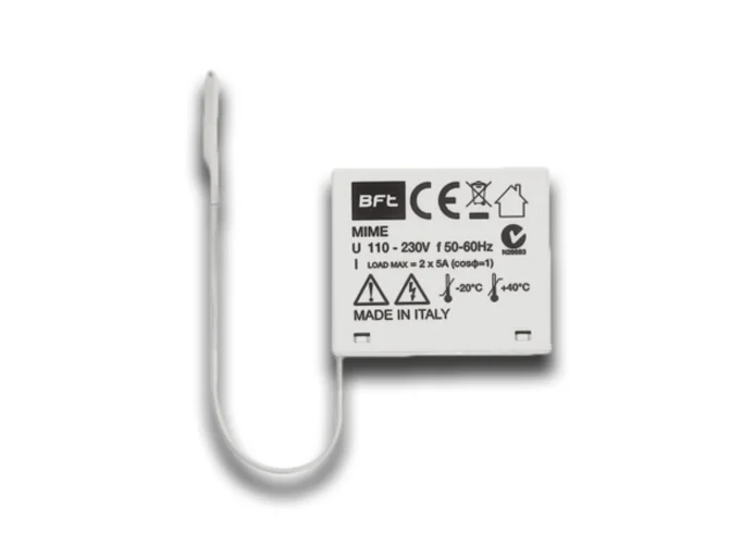 bft récepteur intérieur à 2 canaux 433 mhz mime ac