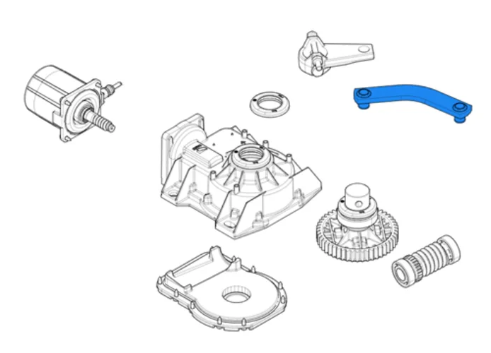 came pièce détachée du levier de transmission pour frog 119ria046