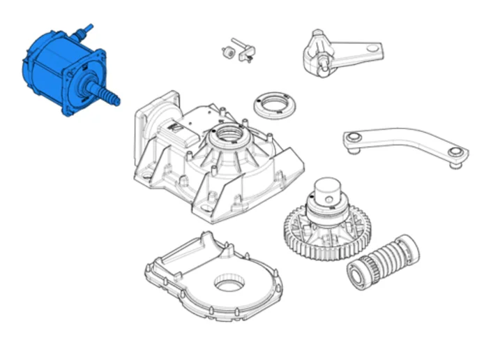 came pièce détachée du groupe moteur pour frog-a24/frog-a24e 119ria088