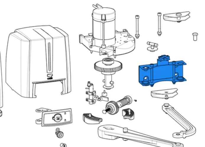 came pièce détachée base fixation fast40 119rid379