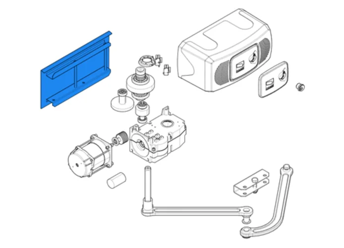 came pièce détachée base fixation motoréducteur ferni 119rid074