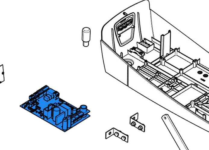 came pièce détachée carte électronique zl57 v2 88001-0222