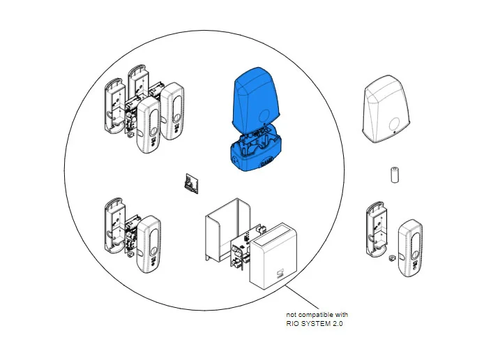 came pièces détachée clignotant riolux01 88006-0015