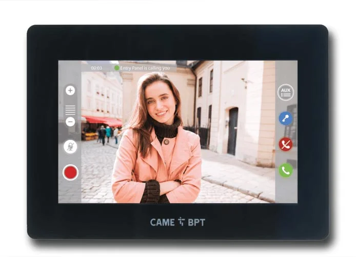 came bpt vidéophone mains libres full touch noir xts 7 bk wifi 840ch-0040