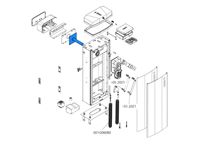 came pièce détachée arbre déplacement tige gt8 88003-0099