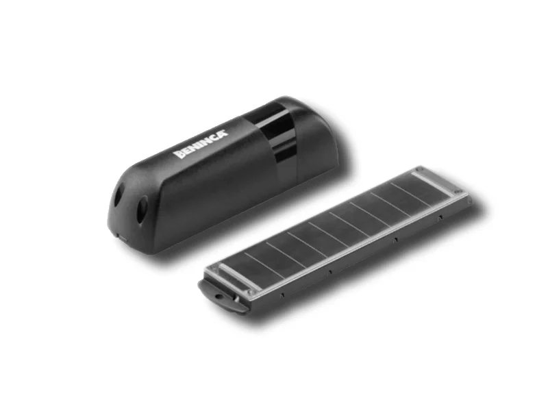 beninca dispositif à batterie rechargeable par panneau solaire rf.sun 9409015