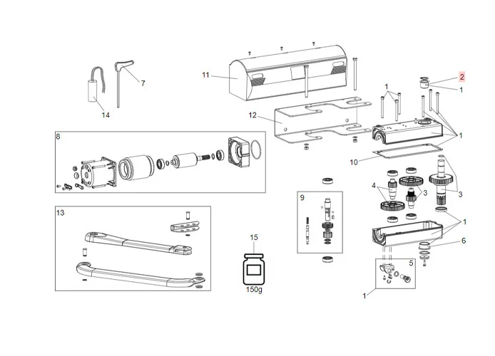 faac pièce détachée palier lisse *f0304a* 708026