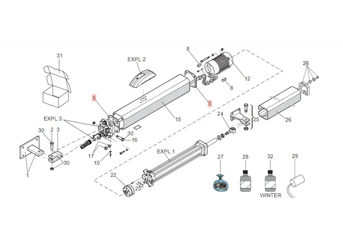 faac pièce détachée joint réservoir 84,7 x 84,7 mm 70991015