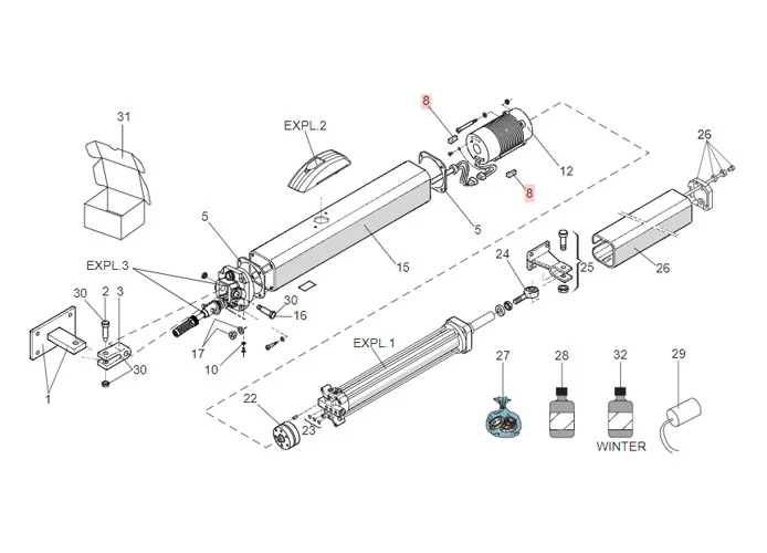 faac pièce détachée tampons anti-vibration 400/402/422 63003303