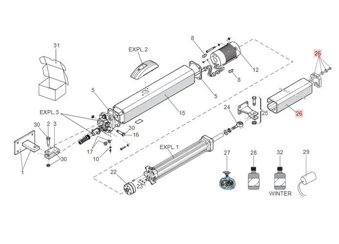 faac pièce détachée groupe carter 400 63003331