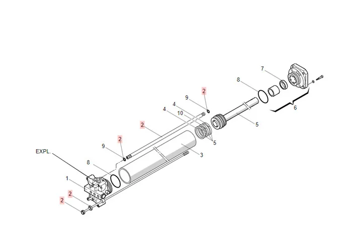 faac pièce détachée tube alimentation et tirants 400 l 63003327