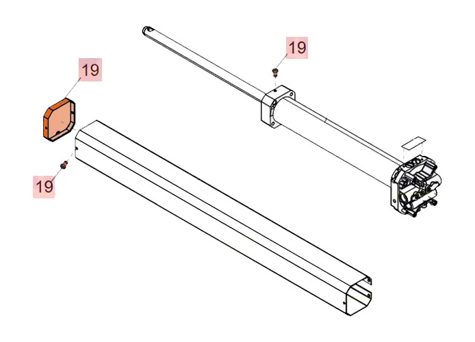 faac pièce détachée accessoires carter 402/422 63003304