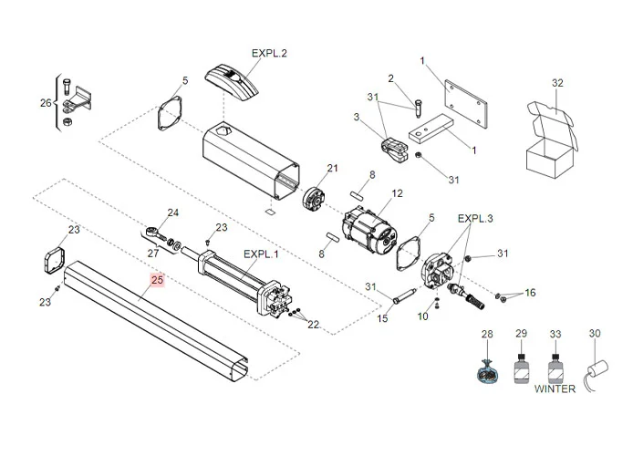 faac pièce détachée carter pour piétons 422 7272155