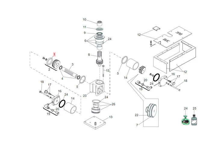 faac pièce détachée joint s36 60x70x7,2 pu 22487 7092025