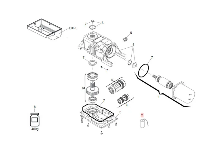 faac pièce détachée condensateur 12,5 uf *f0120* 7601252