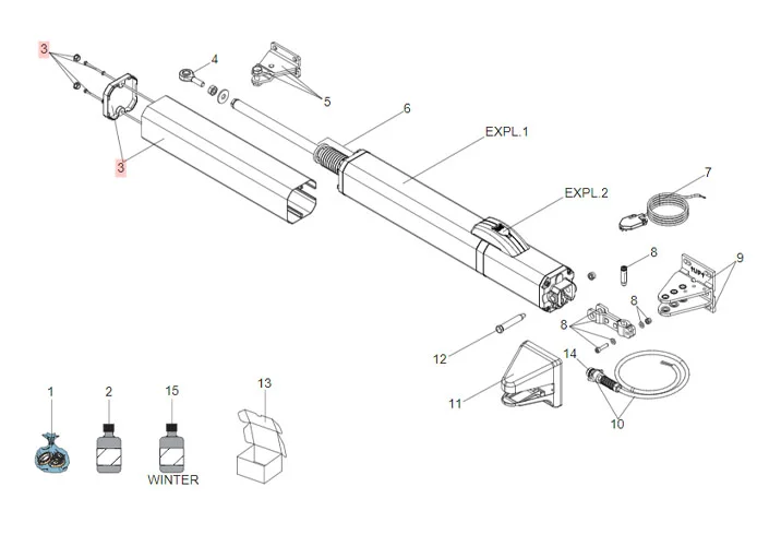 faac pièce détachée groupe carter s450h 63003332