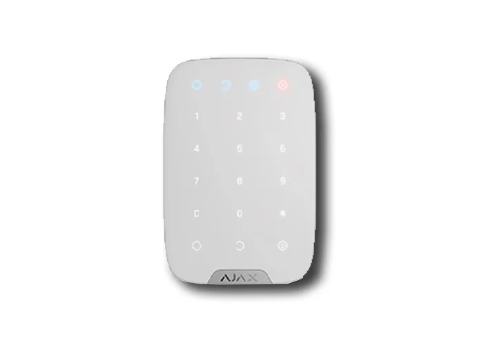 ajax clavier wireless bidirectionnel blanc keypad 38249