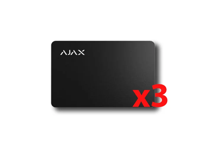 ajax carte sans contact pass noire (3 pièces) 38220