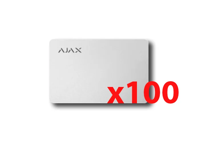 ajax carte sans contact pass blanche (100 pièces) 38221