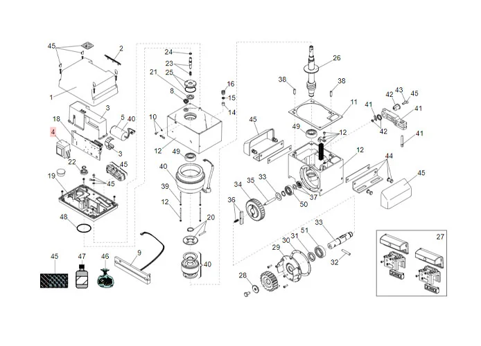 faac pièce détachée transformateur 230v-18v/15va res.-fl.780d 7501365