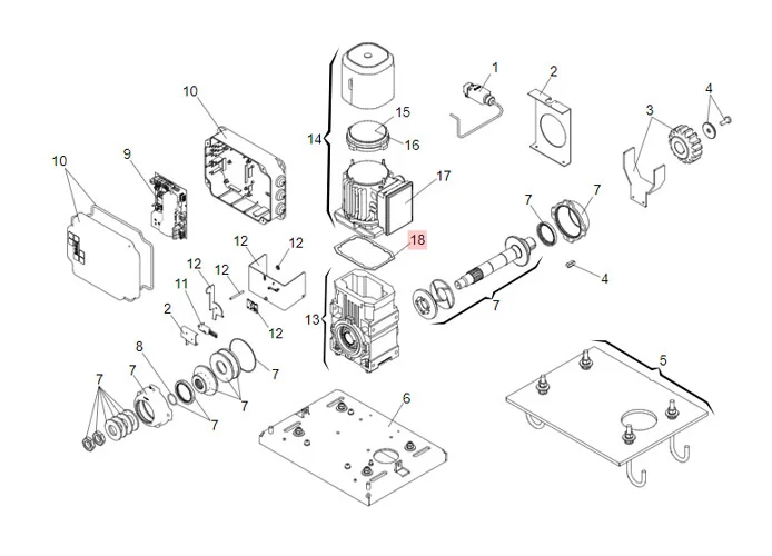 faac pièce détachée joint plat 884 7093235