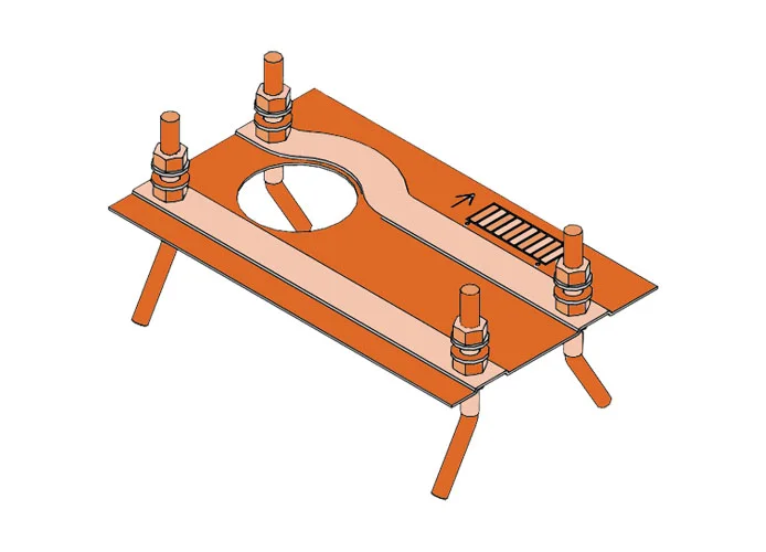 faac pièce détachée plaque et supports c720/c721 63001325