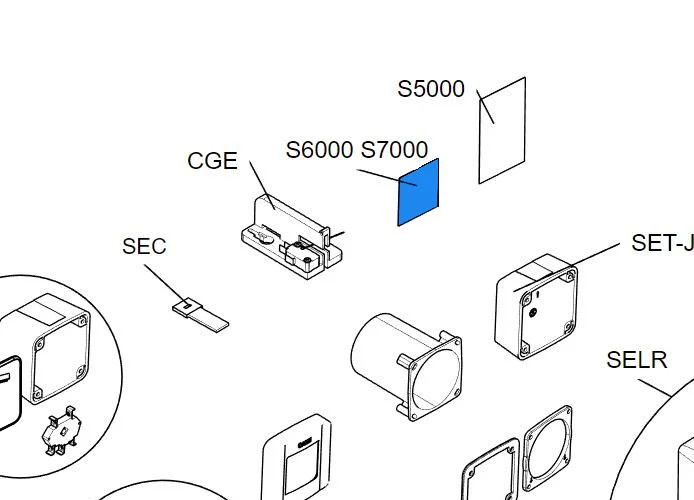 came pièce détachée joint du clavier s6000 - s7000 rir456 119rir456