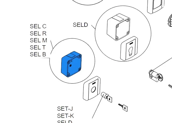 came pièce détachée corps extérieur du sélecteur selc 2pcs 88006-0046